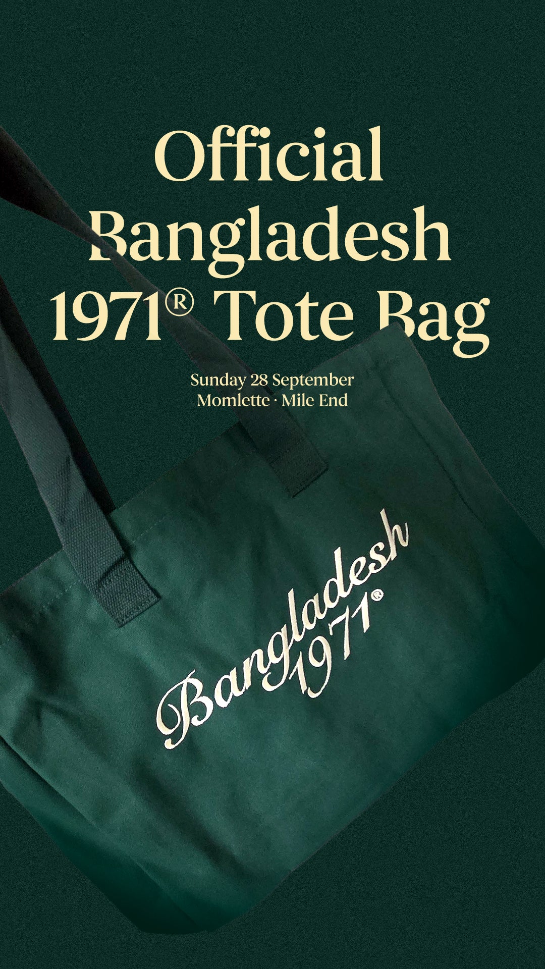 Official Bangladesh 1971® Tote Bag